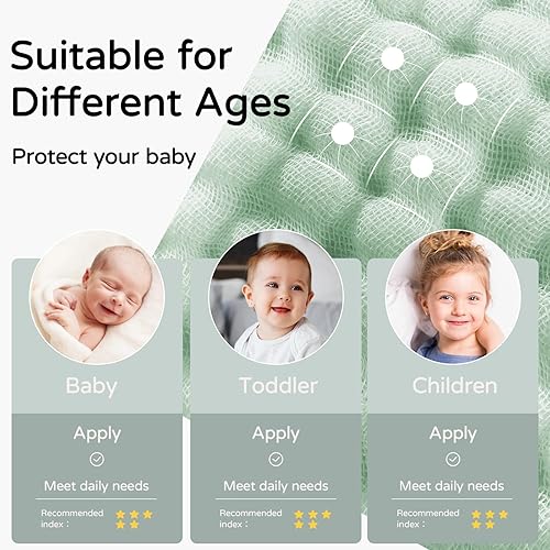 Miniatura 5 de Yoofoss - Paquete de 2 toallas de baño con capucha, de 100 % muselina de algodón, para bebés y niños pequeños, 32 x 32 pulgadas, suaves y