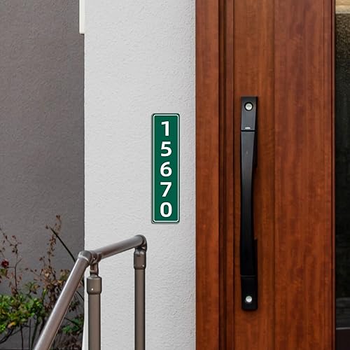 Vista 20 de Placa reflectante personalizada para dirección de casa para exterior, placa de número de casa personalizada para buzón exterior, letrero de Placa