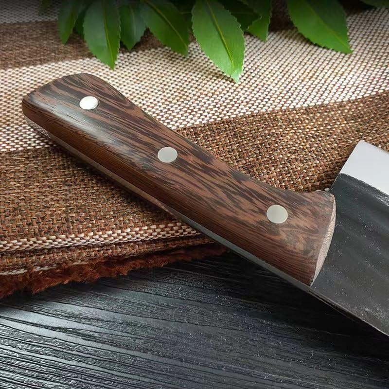 Meat Cleaver,Cleaver Knife 8.5 Inch Stainless Steel Forged Chef Knife Slicing Kitchen Cleaver Butcher Slaughter Meat Fish Vegetables Professional Cutter