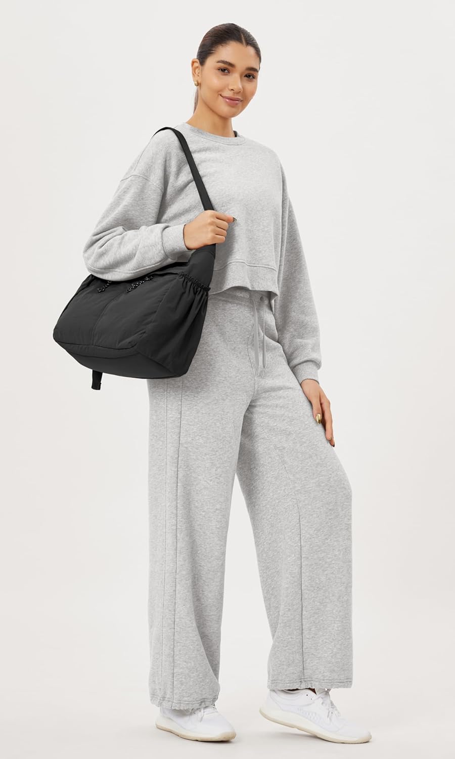 ODODOS 20L Crossbody Tote Bag Large Capacity Lightweight Hobo Shoulder Sling Bags for Gym Shopping Beach Travel - Image 3