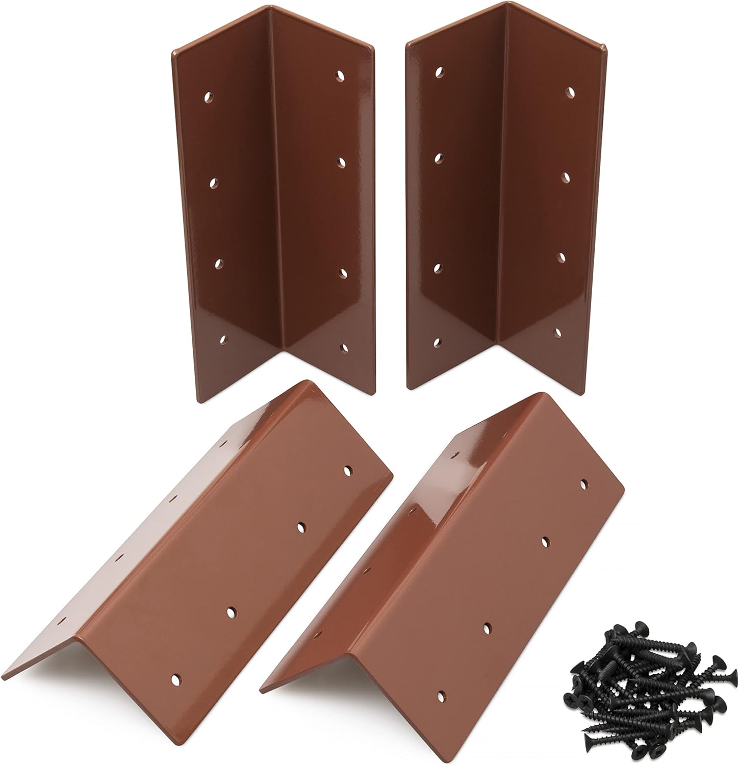 BELLPAST Garden Bed Corner Brackets 9″ Set of 4 Steel Corner