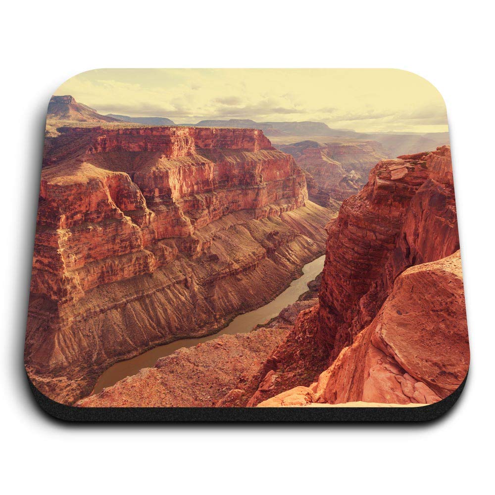 Destination Vinyl Ltd Multicolor 1 X Square Mdf Fridge Magnet - Grand Canyon America Usa Us 45194