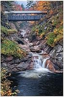 Vista 1 de White Mountain Rompecabezas de puentes cubiertos, rompecabezas de 1000 piezas