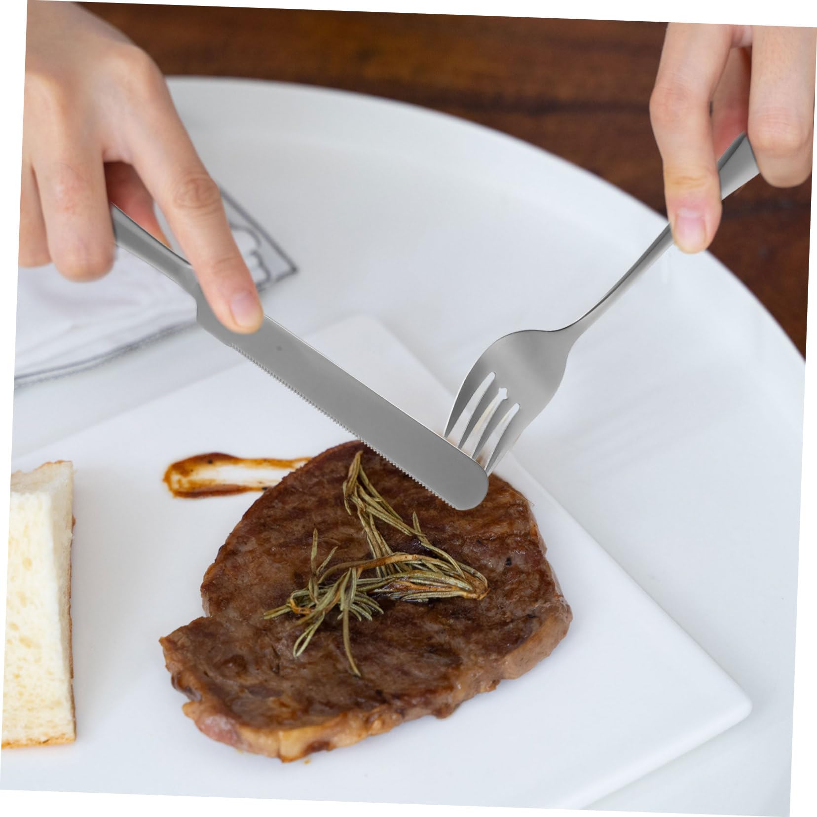 Cabilock Cuchillos para Pastel Utensilios para Servir de Acero Inoxidable de Cortador y Servidor de Pasteles para Postre Tenedor y Cuchara para Banquetes y Uso Diario