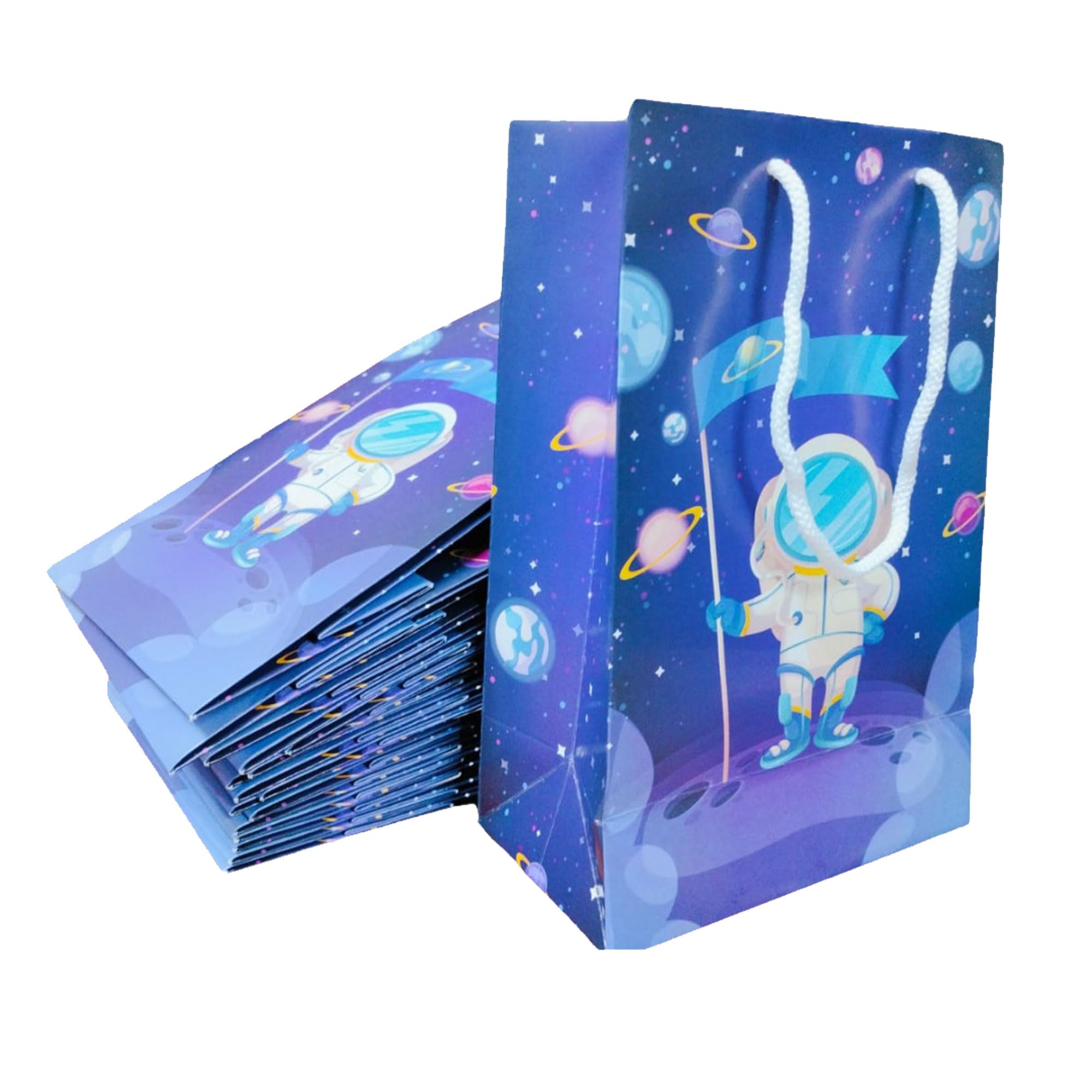 Birthday Popper Premium Space Astronaut Theme Paper Bags | Set of 20 | Ideal Goody Bags for Birthday Return Gifts (B0DCBW8PQ3) Amazon Price History, Amazon Price Tracker