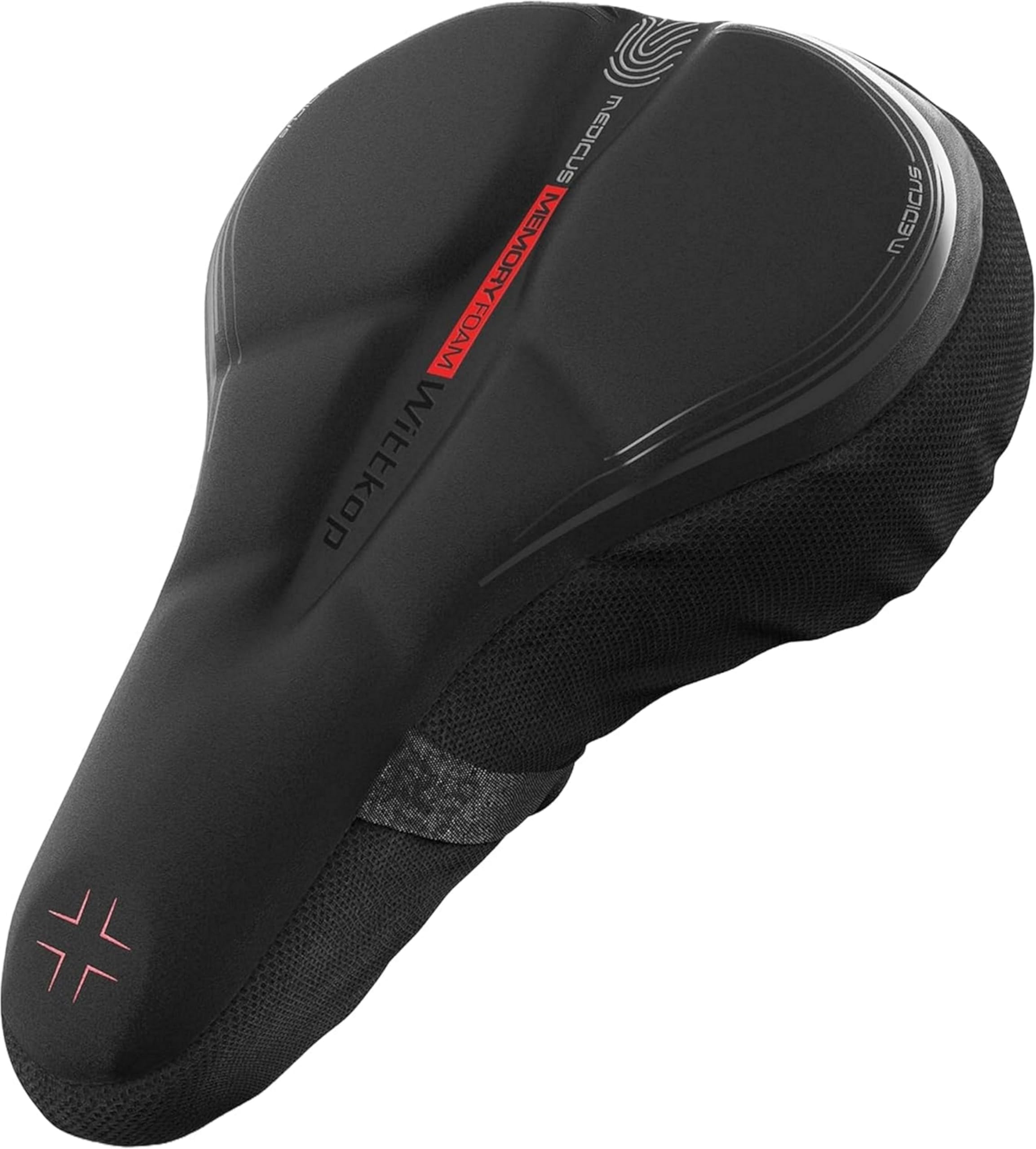 Bike Seat Cushion Made of Comfy Memory Foam I Bike seat Cover for Men & Women with Ergonomic 3-Zone-Concept I Bike Saddle Cover, for peleton seat cushin, Bicycle seat Cushion