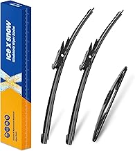 3 Wipers 20"/20"/12" Windshield Wiper Blades Replacement for Ford Escape 2012 2011 2010 2009 2008 Automative Windshield Wiper Blades 20"+20" Front Wipers with 12" Rear Wiper Blade Set(Pinch Tab)