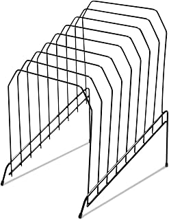 Universal UNV20070 8 in. x 10.5 in. x 12.5 in. 8 Sections Wire Tiered Letter to Legal File Sorter - Black