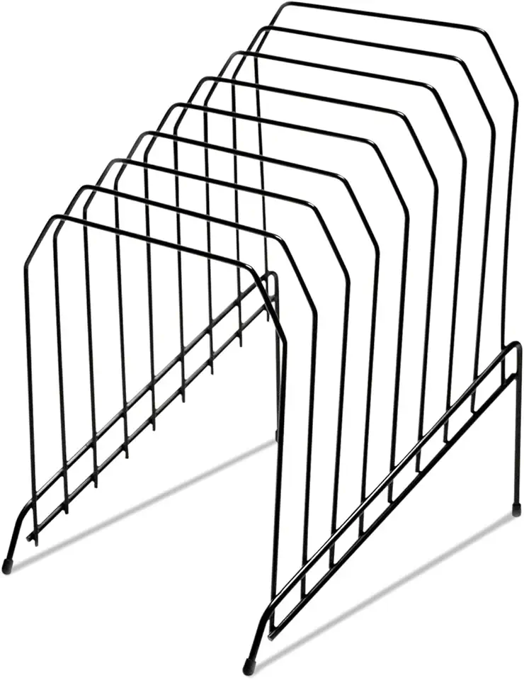 Universal UNV20070 8 in. x 10.5 in. x 12.5 in. 8 Sections Wire Tiered Letter to Legal File Sorter - Black