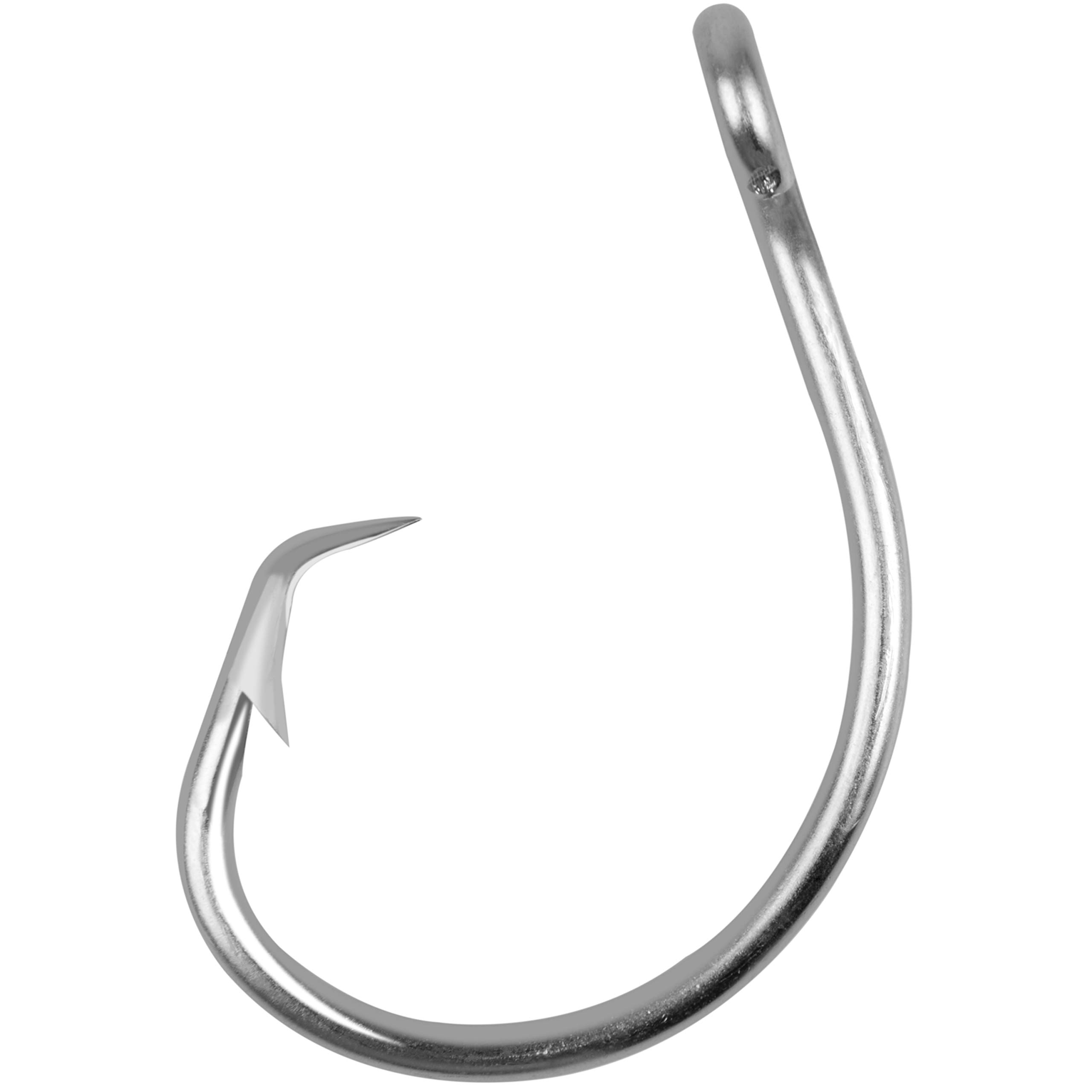 Tuna Circle Hooks Stainless Steel Big Game Saltwater Hook 30Pcs Extra Strong Short Shank Circle Hook 8/0-20/0