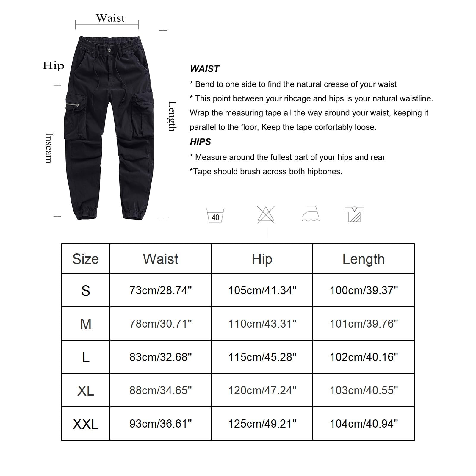 YRxUIAI Pantalon de randonnée pour homme - Léger - Cargo - Pantalon de travail tactique - Pantalon de marche décontracté et respirant avec poches