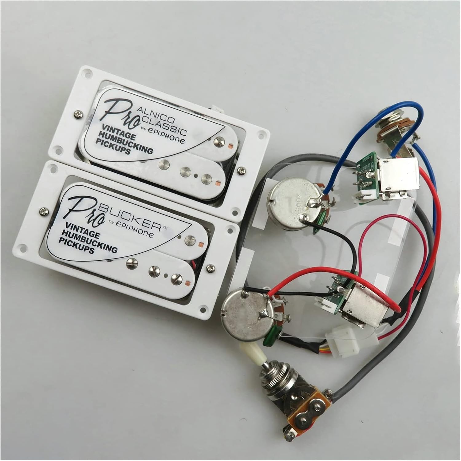 Classic Humbucker Alnico Magnetsthat Guitar Pickups with Push Pull Wiring Harness Set Guitar Replacement Parts (Color : 07)