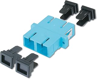 DIGITUS Acoplamiento FO, SC / SC, OM3, Multimodo, Fibra Óptica, Tecnología de Redes, Color Azul
