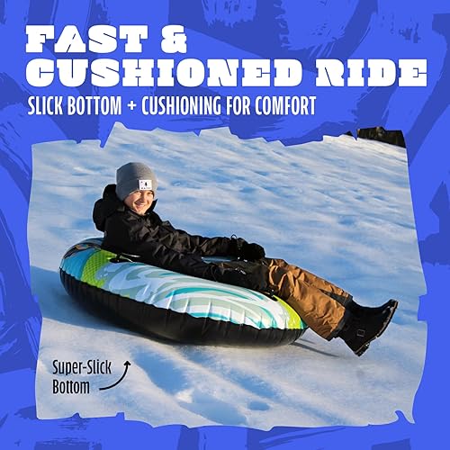 Miniatura 4 de Deslizador flexible para nieve Flotador inflable redondo de piscina, para niños y adultos