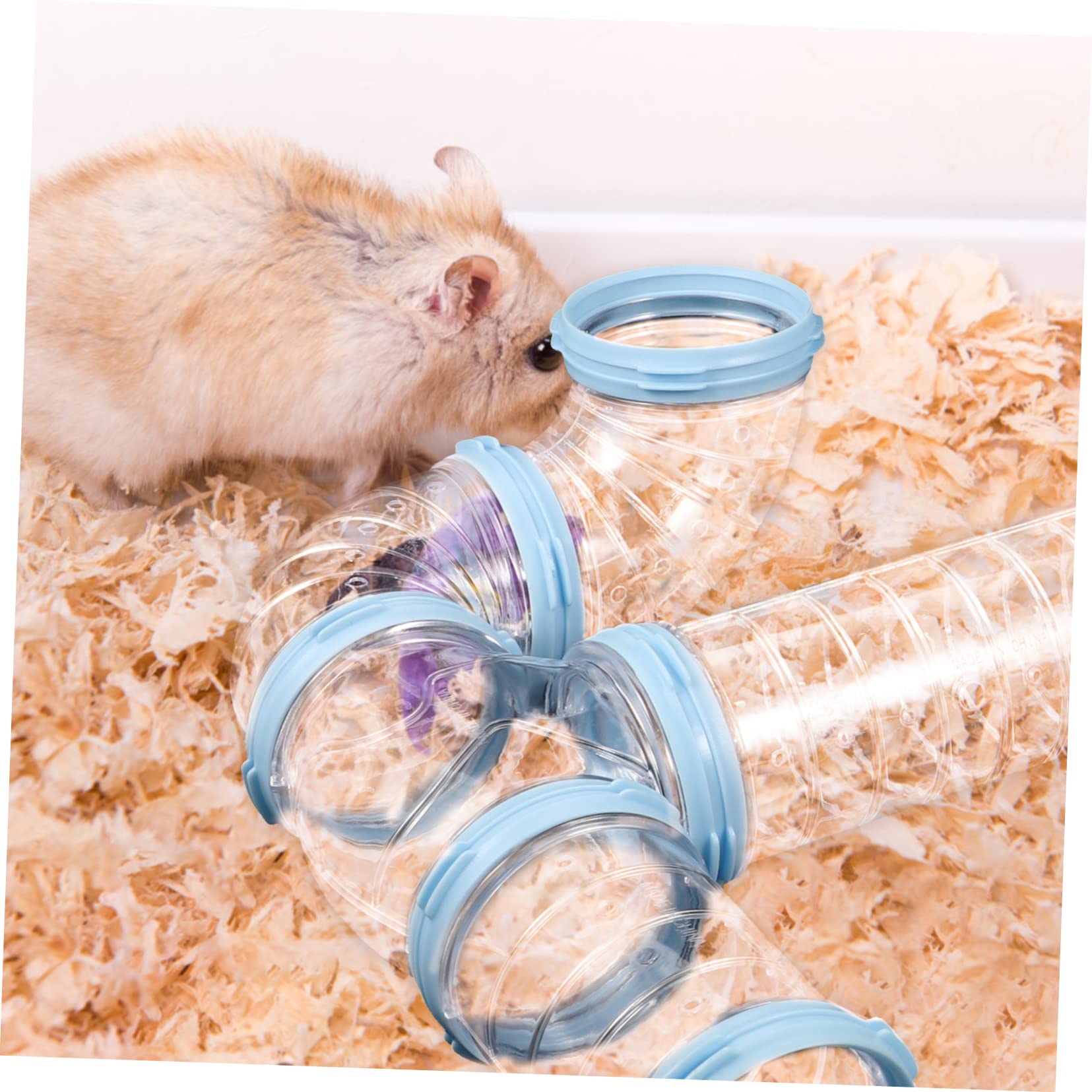 Yardwe 2sätze Röhren Tunnel aus Kunststoff für Hamsterkäfige zum Selberbauen und Kombinieren mit Verschiedenen Kleintierkäfigen Geeignet für Hamster Meerschweinchen und Andere Kleintiere