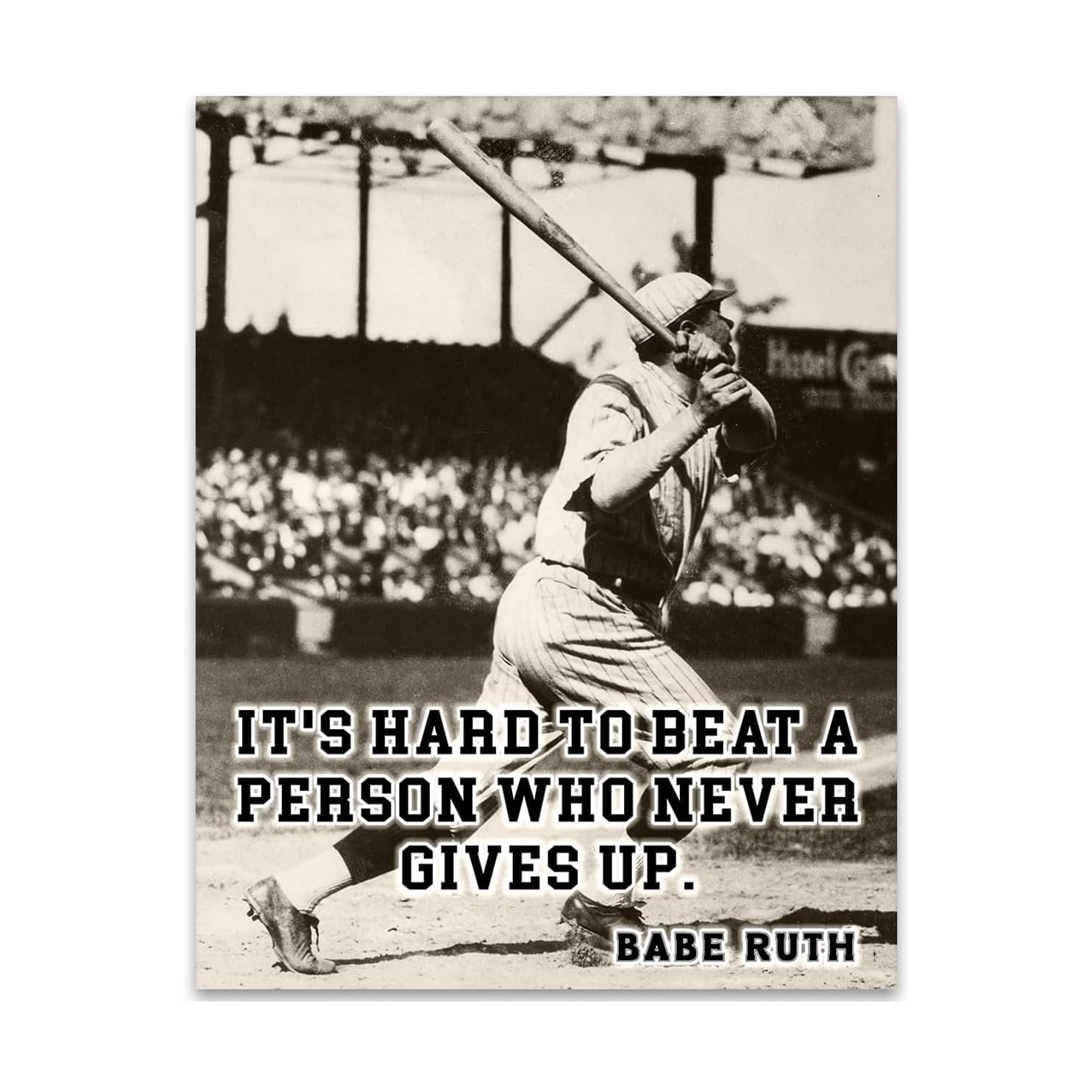 Babe Ruth Quote Unframed Print