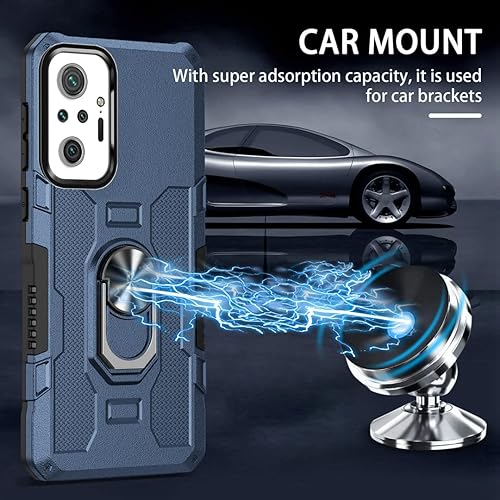 Miniatura 3 de Funda compatible con Xiaomi Redmi Note 10 Pro, a prueba de golpes, compatible con Xiaomi Redmi Note 10 Pro, funda protectora 2 en 1 soporte de