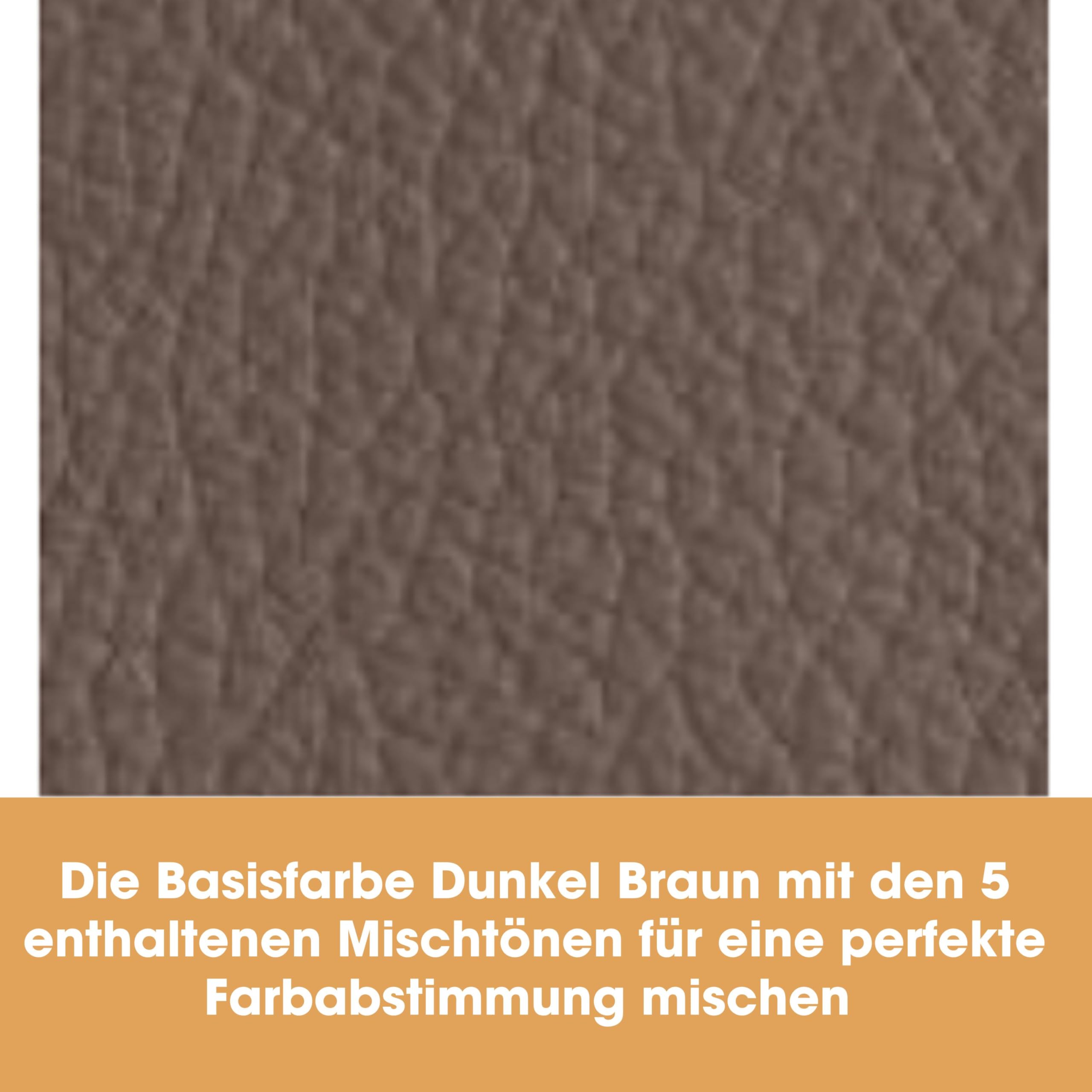 Furniture Clinic Komplettes Leder restaurierungs-Set – enthält Leder-Balsam, Schutzcreme, Reiniger, Schwamm und Tuch – für Autositze, Sofas, Bekleidung, Schuhe und Taschen (Dunkelbraun)