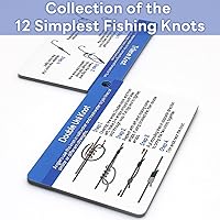 Vista 2 de Manual de nudos de pesca impermeables: 12 nudos fáciles Guía paso a paso y mini mosquetón Ideal para principiantes