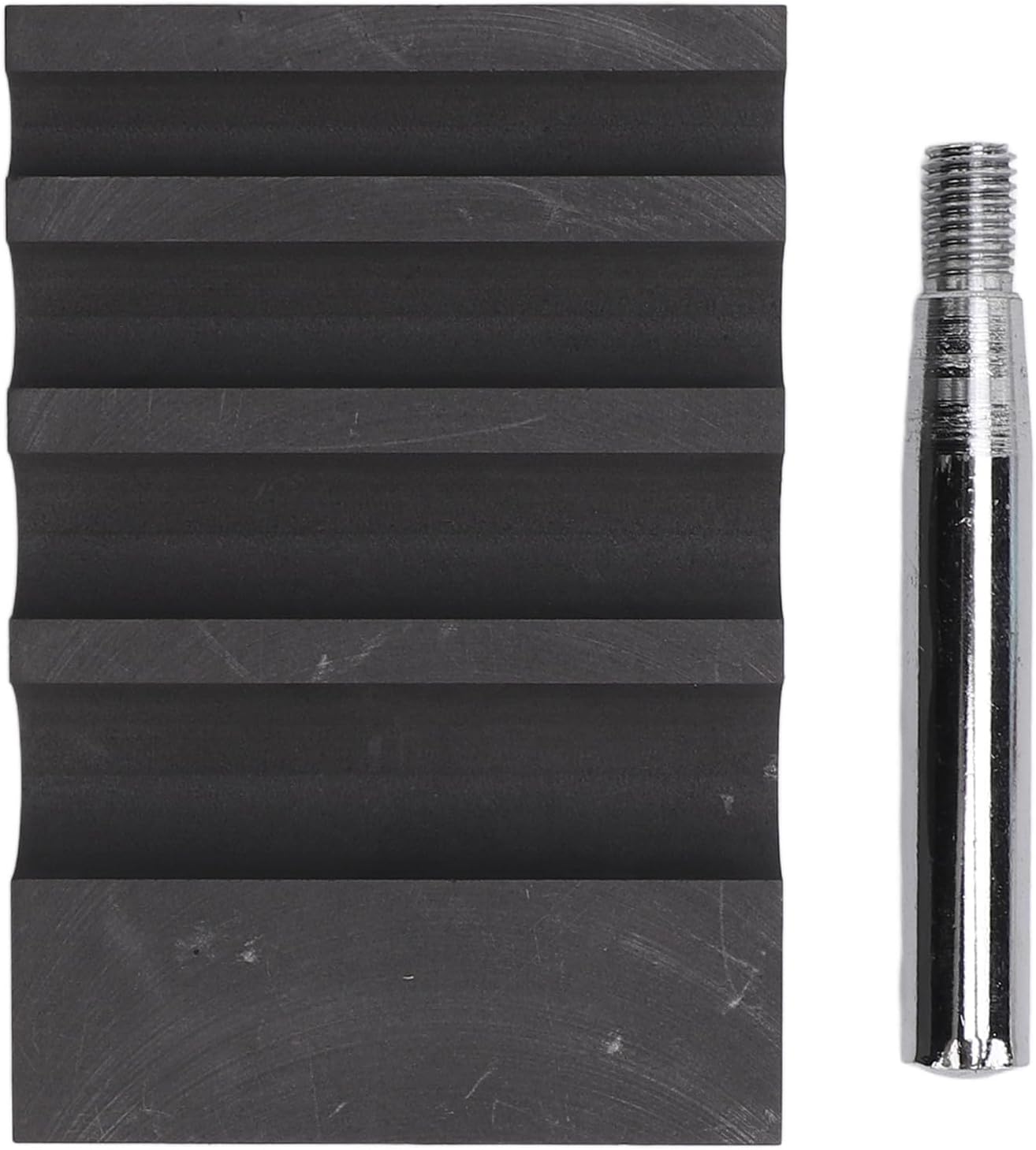 Mavaol Graphite Lampwork, 4 Slot Precision Shaping Tool, Heat Resistant, Ergonomic Handle for Glassworking Artists