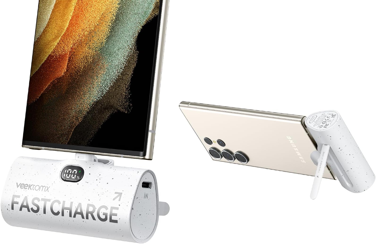 VEEKTOMX Mini Portable Charger USB C for iPhone 16, 5000mAh Portable Power Bank, 20W Fast Charging Compact & Lightweight Small Battery Pack Compatible with iPhone 16/15/Samsung S23/S22/AirPods