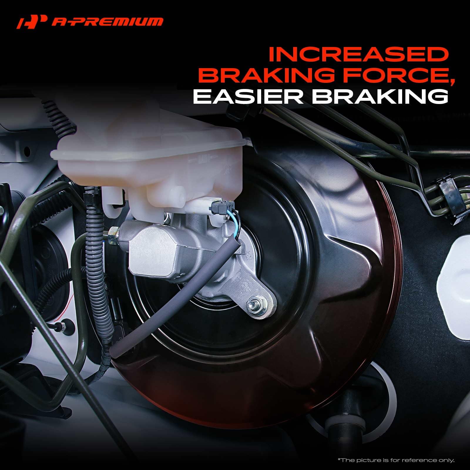 A-Premium Vacuum Power Brake Booster compatibile con Chevrolet W4500 Tiltmaster 1991-1994, W4500 Tiltmaster 1995-1997 e GMC W4500 Forward 1995-1997 3.9L e Isuzu NPR 1991-1997, senza cilindro maestro