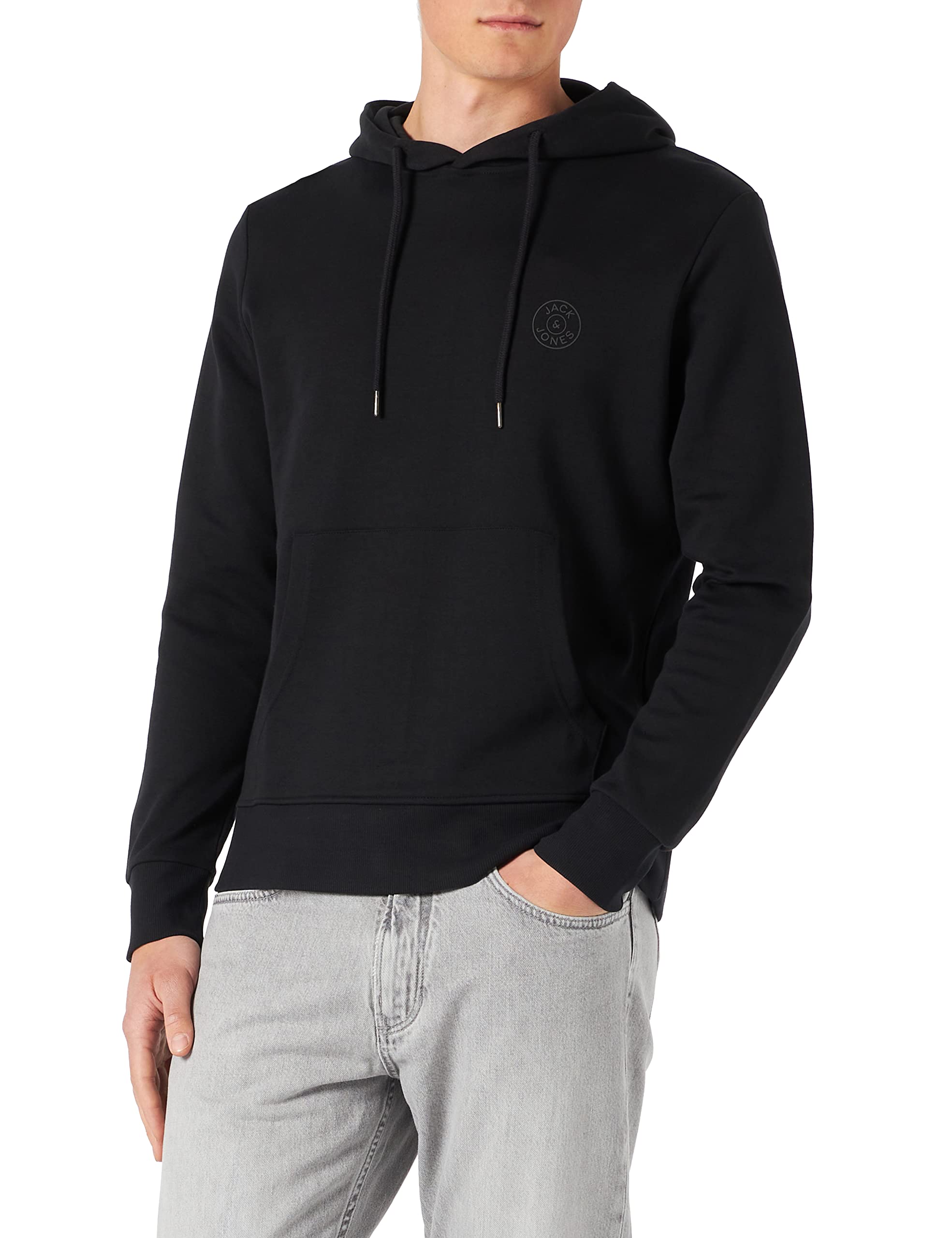 Jack & JonesMen's Jjebasic Logo Sweat Hood Noos Hooded sweatshirt