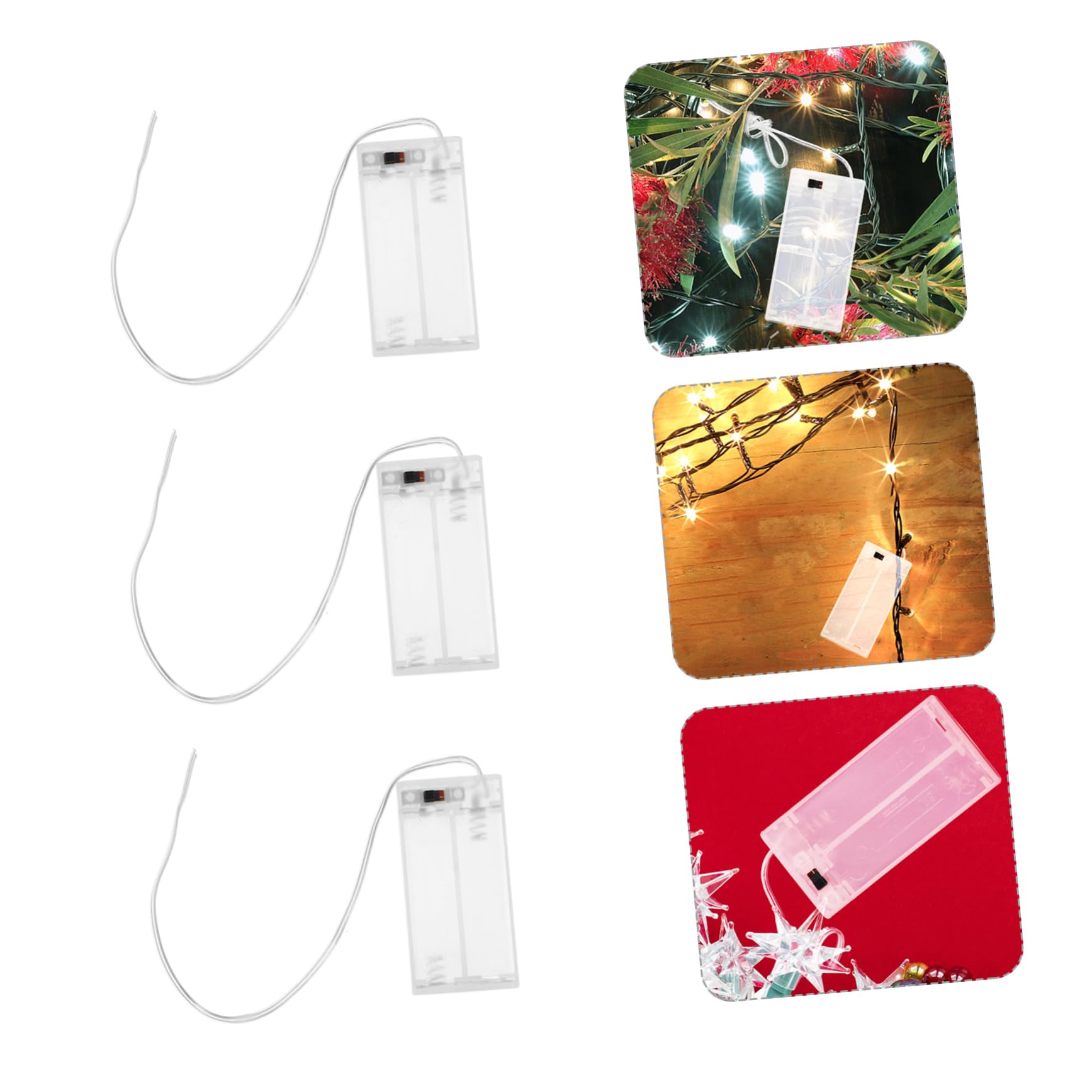 Sosoport 5 Set Accessori Per Scatola Batteria Di Novità Custodia Per Batterie Portaoggetti Leggero Piccola Custodia Di Plastica Batterie Accessori Abs Trasparente 10 Pezzi*5