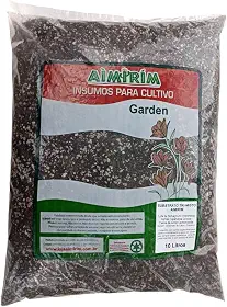 10 Litros Substrato Misto: Turfa, Perlita E Casca de arroz carbonizada