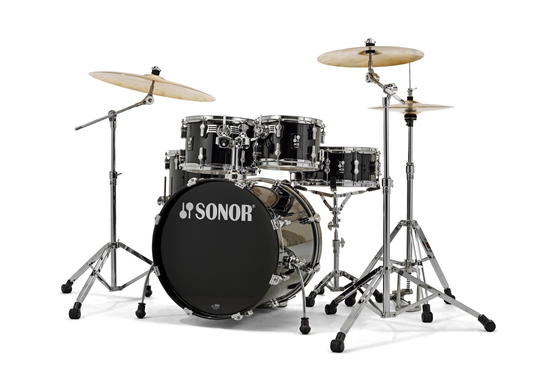 Sonor AQ1 Studio Drumset Piano Black Schlagzeug Set 5-teilig