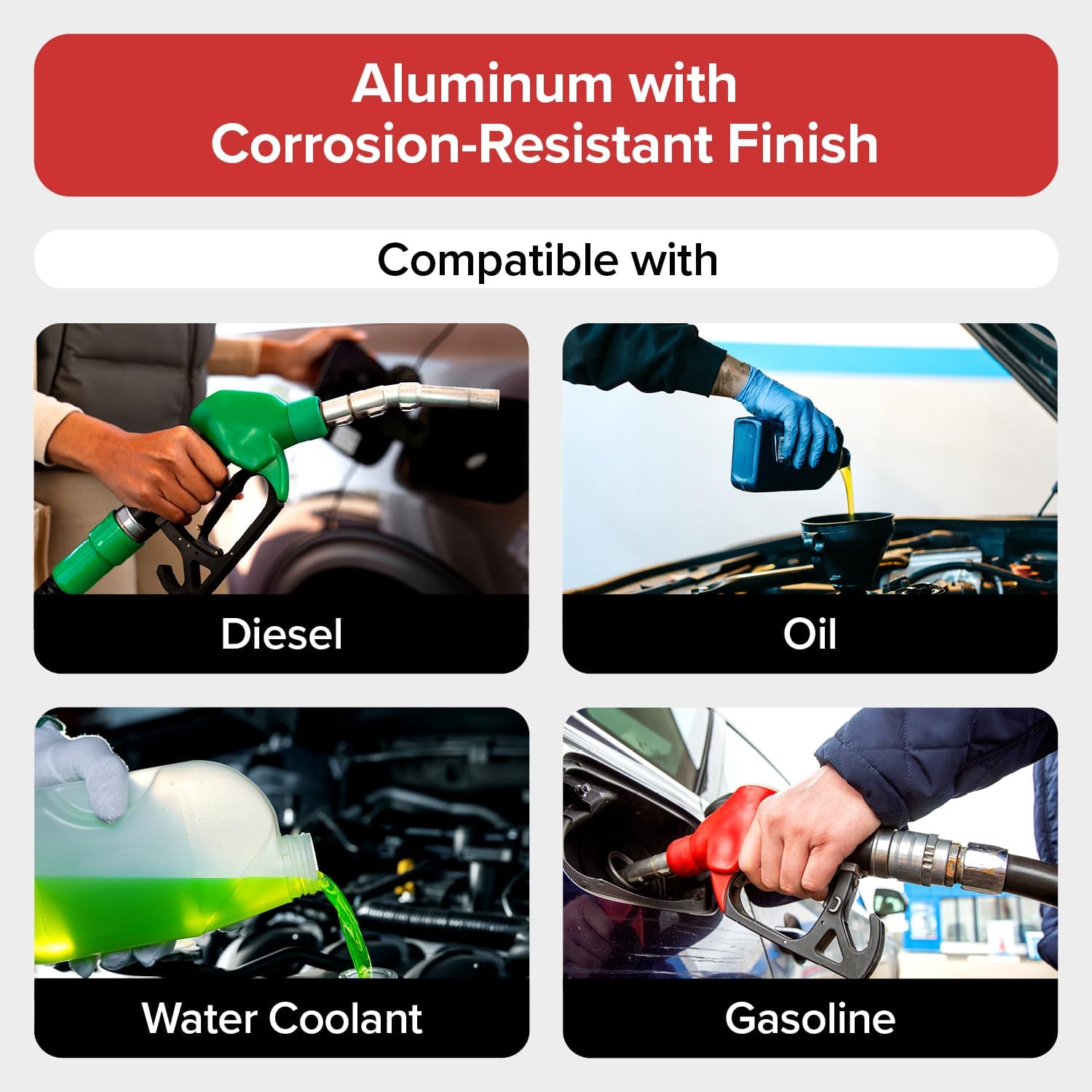 Elite Engineering - 3/8" (10mm) High Flow Check Valve - One-Way Automotive Fuel Check Valve - Hose Barb Ends - High Temperature and Pressure - Black Anodized Aluminum