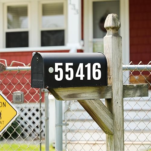 Miniatura 7 de 96 calcomanías alfanuméricas de vinilo blanco de 3 pulgadas autoadhesivas de gran fuente para calcomanías alfanuméricas de pared de automóvil,