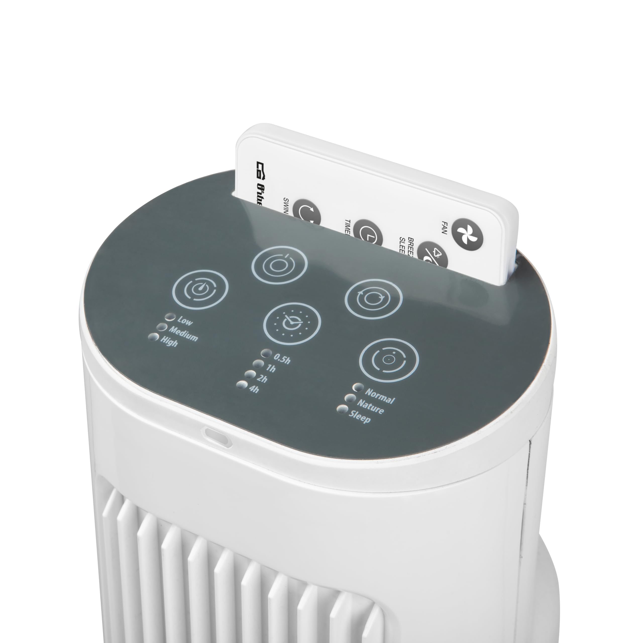 Orbegozo TWM 0955 Torre de ventilación 79 cm 45W 3 velocidades Modos Normal Nature Sleep oscilante silenciosa Mando a Distancia Temporizador 30 min-7,5h Bandeja aromática