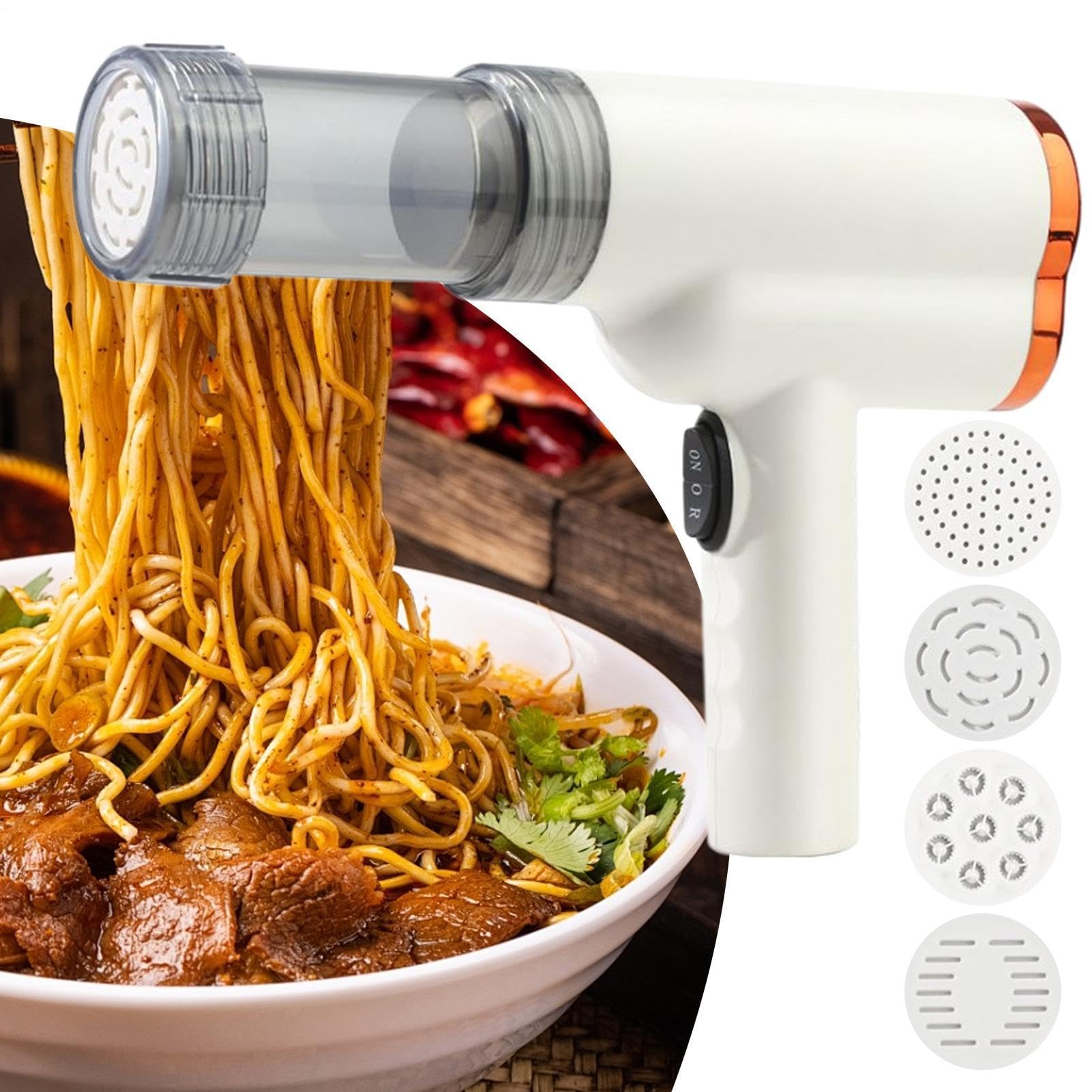 Pastaia elettrica Macchina per pasta automatica | Impastatrice Portatile con 5 per cucina , pizza, alimenti, preparazione verdure