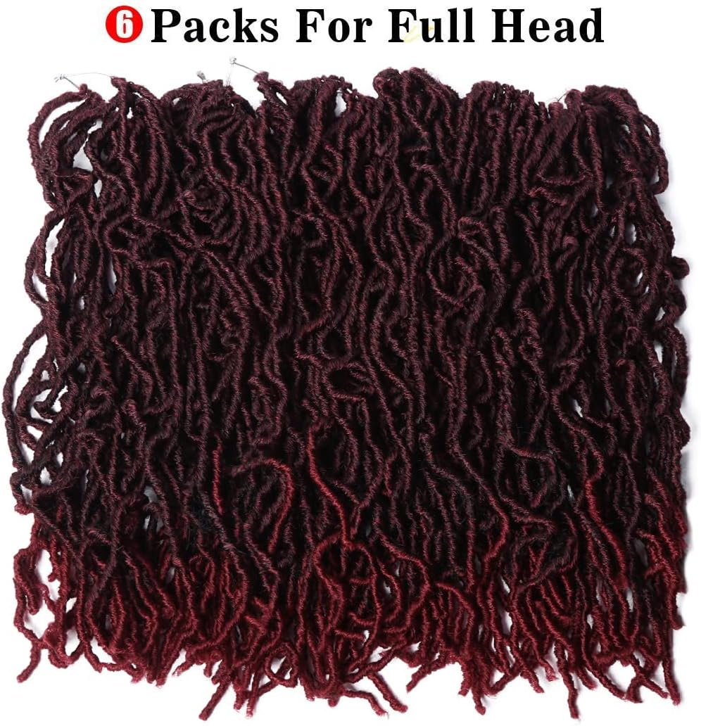 Beyond Beauty 6 Packs/Lot Nu Faux Locs Crochet Hair 18 Inches Pre-looped Goddess Locs Crochet Hair Soft Dreadlocks Synthetic Hair Extensions 18 strands/Pack(TBUG) - Image 5