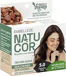 natucor Tinta de Cabelo Naturalmente Afetuosa 5.0 Kit, Castanho Claro