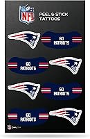 Vista 51 de Rico Industries NFL Footbal Peel & Stick Temporary Tattoos - Eye Black - Game Day Approved!