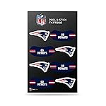 Rico Industries NFL Football New England Patriots Peel & Stick Temporary Tattoos - Eye Black - Game Day Approved!