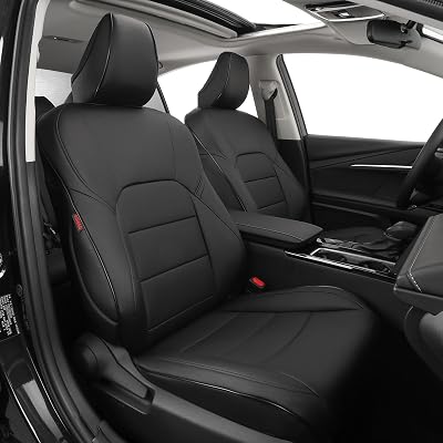 EKR Camry Seat Covers for Toyota Camry SE,LE 2025 2026 Waterproof Leather Car Seat Cover Full Set for Trucks SUV-Faux Leather (Black)