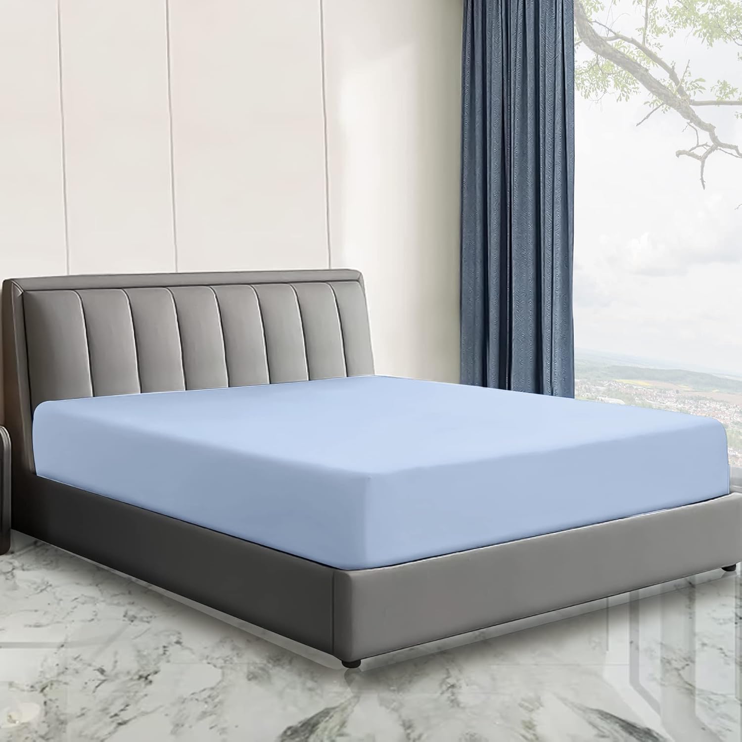 Sunshine Comforts Microfiber Fitted Sheets Breathable, Anti Wrinkle