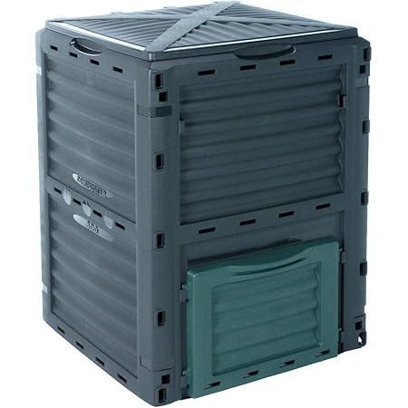 Prosperplast Compogreen Composteur de jardin avec couvercle coulissant