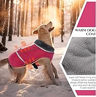 Vista 31 de QBLEEV Abrigo cálido para perro, chaqueta de invierno reflectante, impermeable, resistente al viento, ropa de cuello alto para perro para clima