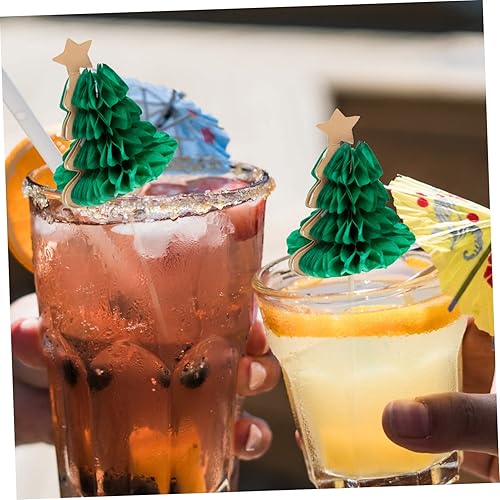 Miniatura 6 de HOMSFOU 50 piezas de palillos de dientes para decoración de cóctel, palillos de papel, palillos de postre, mini paraguas para sándwich de lluvia,