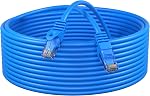 Cables Direct Online Cat5e 75FT Network Ethernet Patch Cable, 350Mhz Internet Wire, Compatible with PC, Laptop, Modem, Router, TVs, Printer Cord, Consoles for Home and Office, Blue