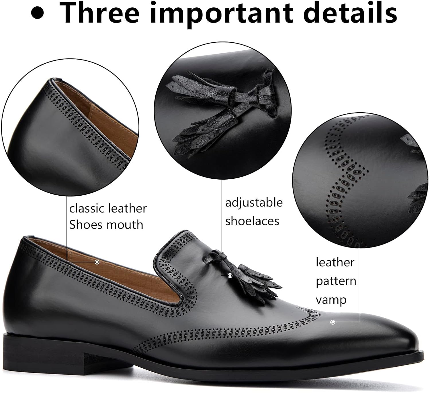 MEIJIANA Men's Loafers Mens Classic Loafers Dress Shoes Loafers for Men Fashion Luxury Shoes - Image 3