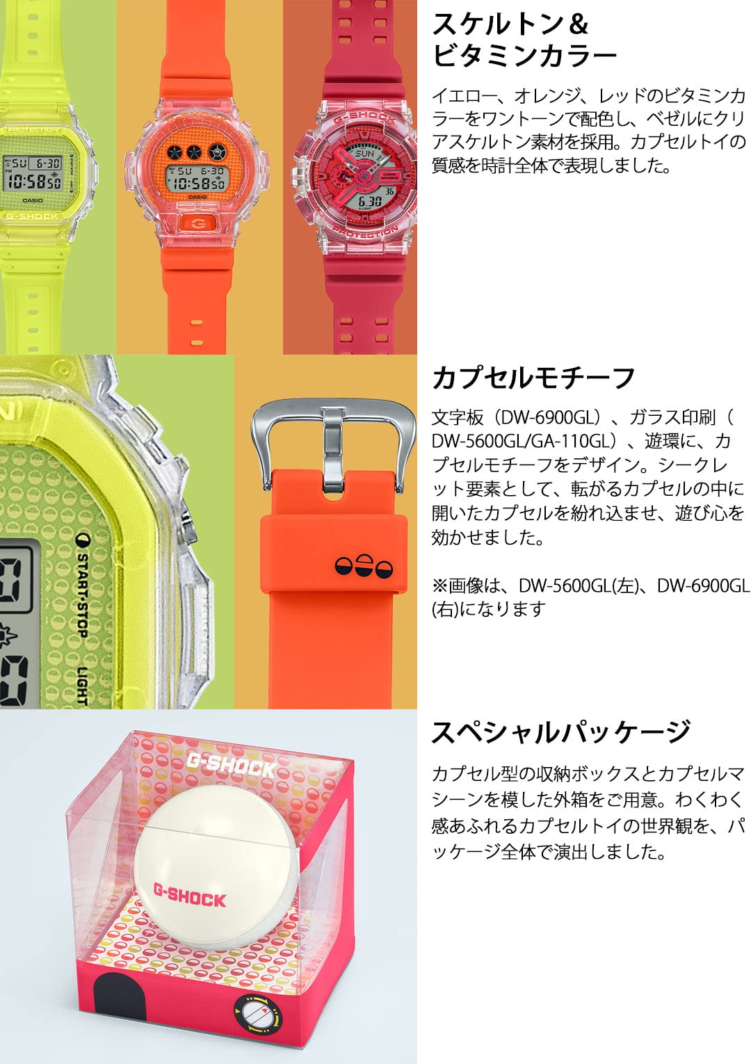 Casio G-Shock Lucky Drop Series Watch Made in Japan GA-110GL