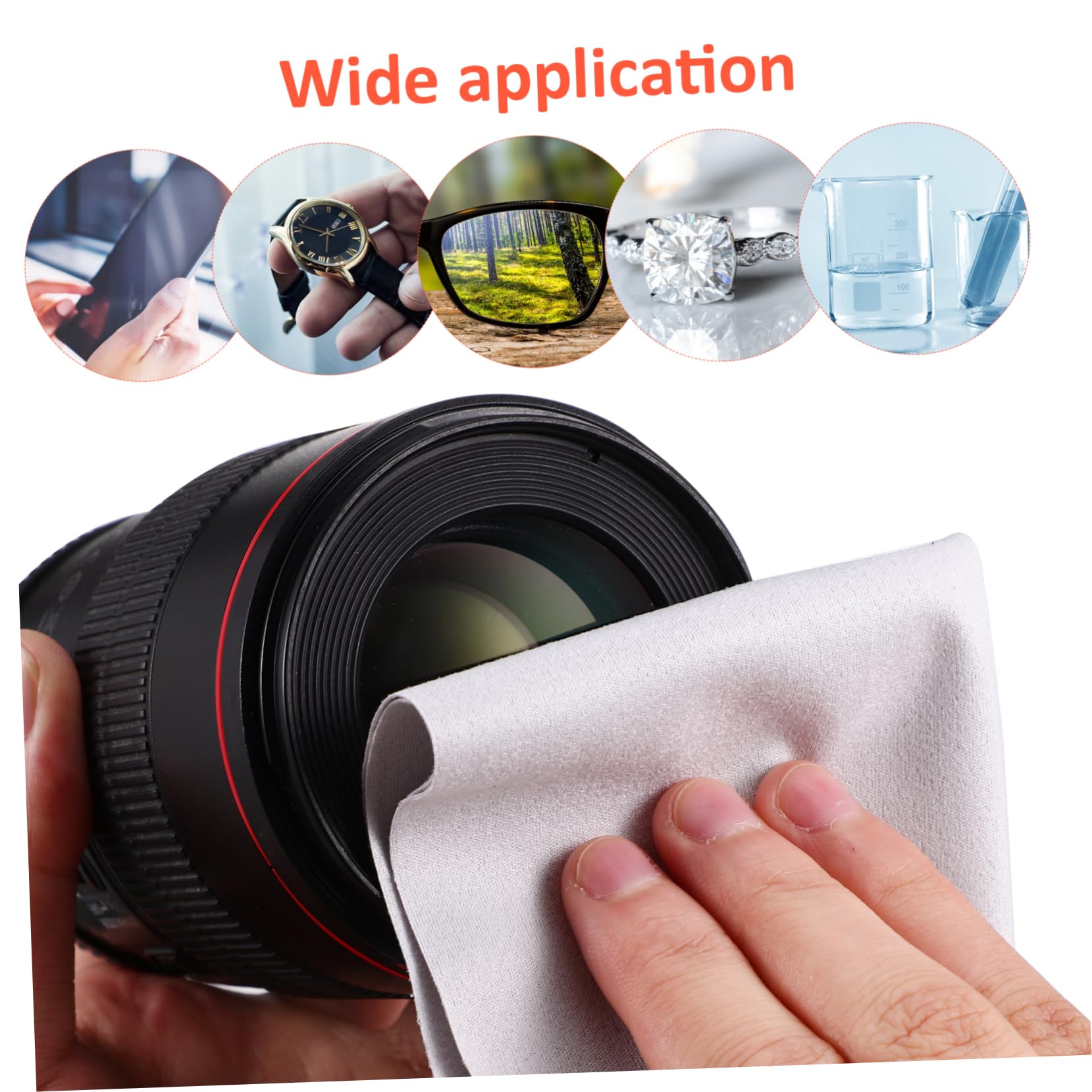 Paños De Limpieza De Microfibra Ante 20 Unidades 15x18 Cm Multicolor, Absorbentes y Reutilizables Para Gafas, Pantallas y Dispositivos Electrónicos, Uso En Viaje, Hogar y Oficina