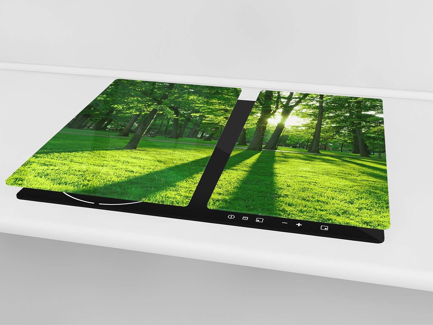 Tempered GLASS Cutting Board – Worktop saver and Pastry Board – Glass Kitchen Board; MEASURES: SINGLE: 60 x 52 cm (23,62” x 20,47”); DOUBLE: 30 x 52 cm (11,81” x 20,47”); Nature Series D08