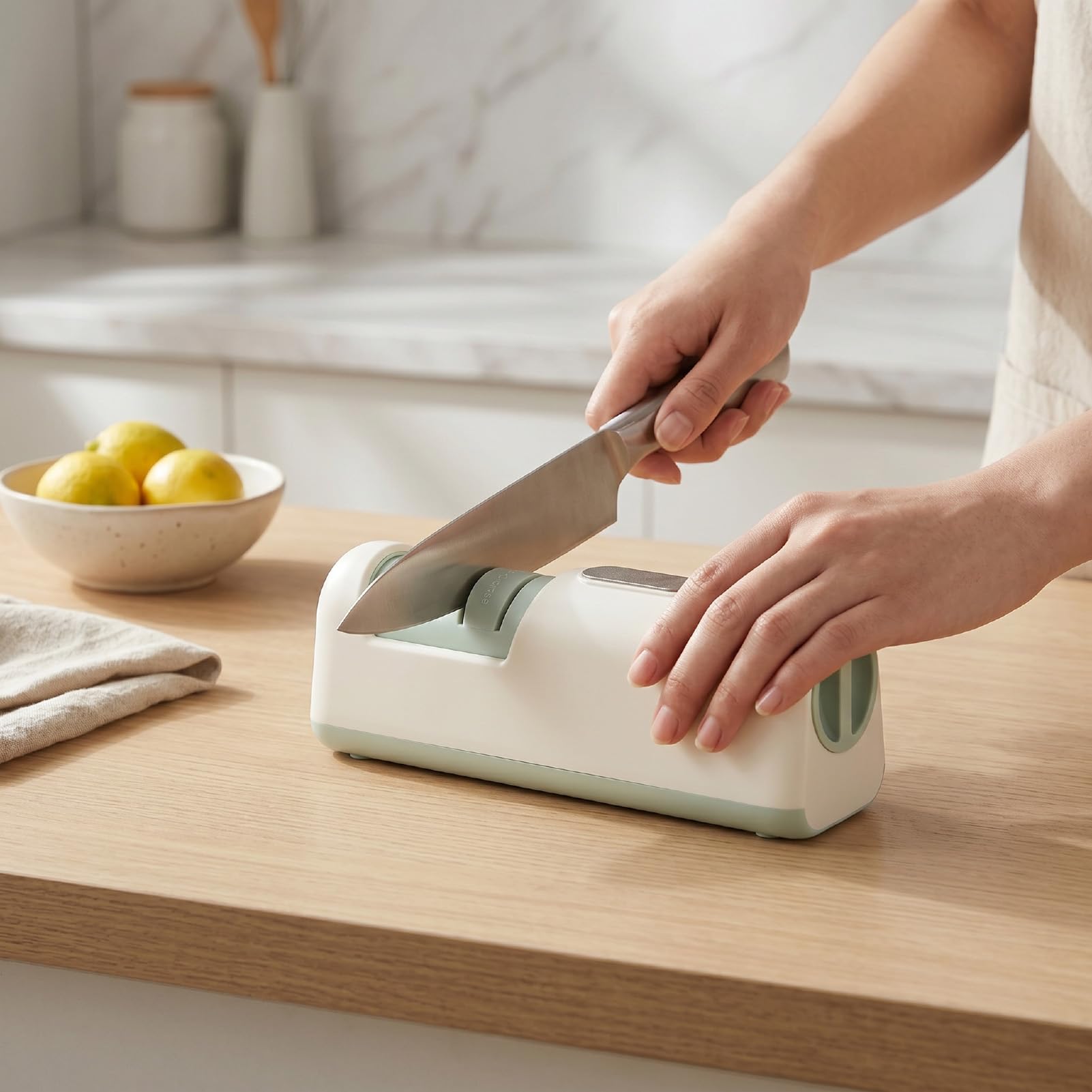 Aiguiseur de Couteaux électrique Fil pour Ciseaux de Cuisine