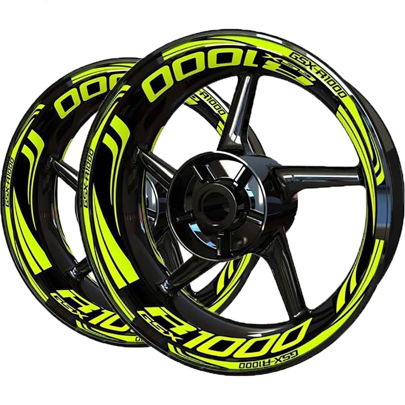 Wheel Stickers Motorcycle Wheel Stickers for Suzuki GSX-R 1000 GSX-R1000 GSXR GSXR1000 Rim Reflective Sticker Hub Decals Set Rim Reflective Decal